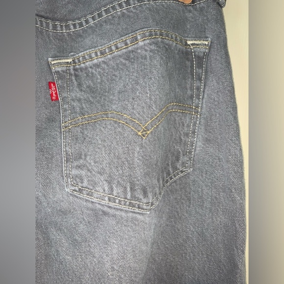 MENS VINTAGE GRAY LEVIS 32 X 29 SCHOOL FALL COLLEGE WASHED MELLOW BOOT  … - Picture 11 of 14